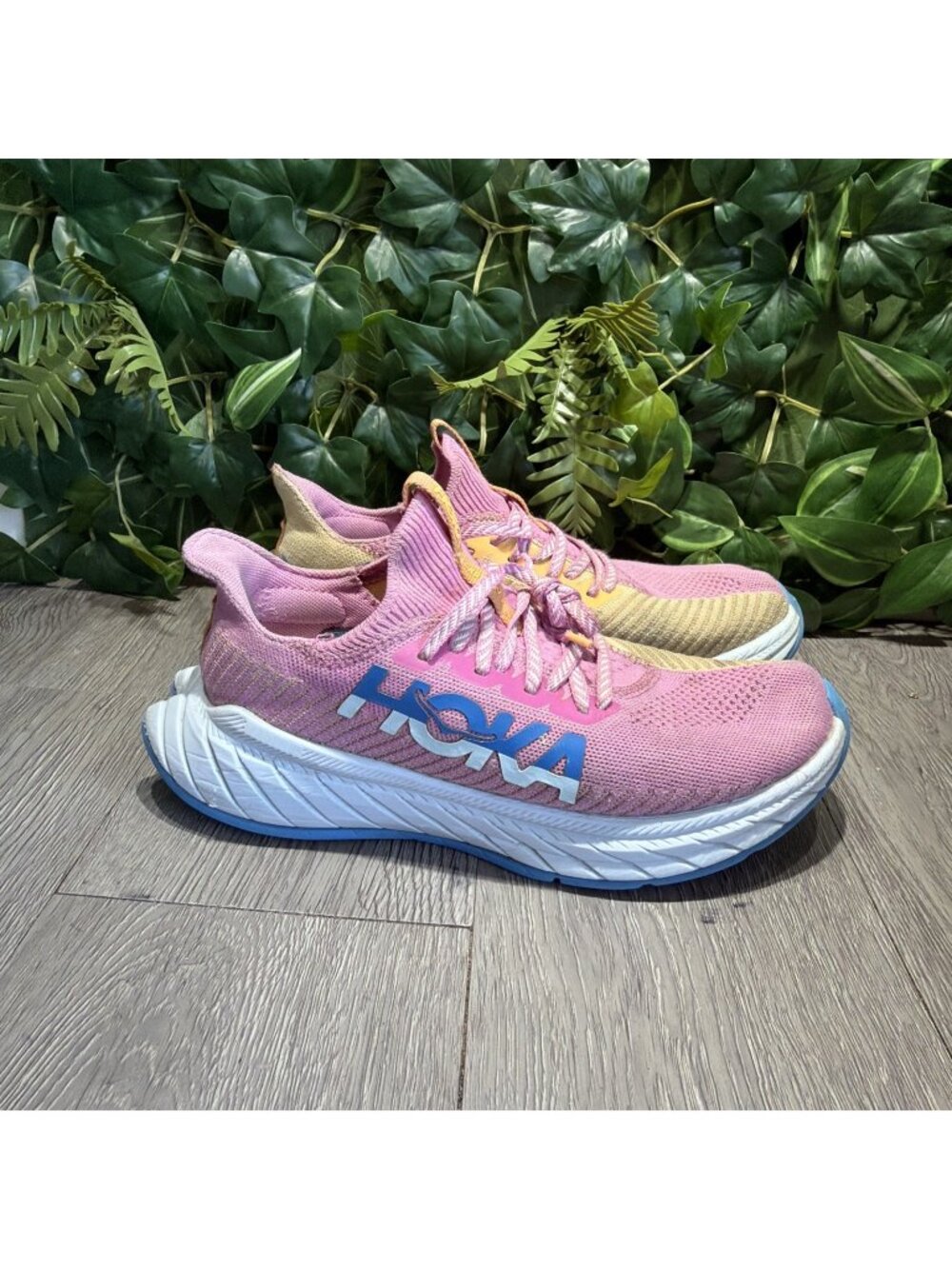 Hoka One One Womens Carbon X 3 1123193 CIMP Pink Running Shoes Sneakers Sz 8.5 B